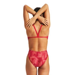 Arena MaxLife Puzzled Challenge Back -Speedo Shop 004638 450 WPUZZLEDCHALLENGEBACKONEPIECE 002 O
