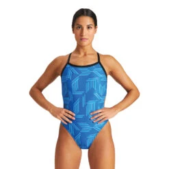 Arena MaxLife Puzzled Challenge Back -Speedo Shop 004638 570 WPUZZLEDCHALLENGEBACKONEPIECE 001 O