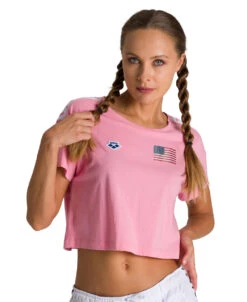 Arena Women's Corrine Team USA Tee -Speedo Shop 005013 995 WCORINNETEAM 001