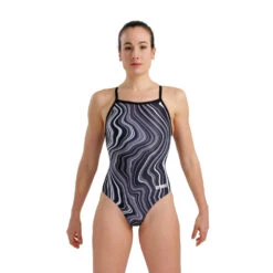 Arena MaxLifeECO Marbled Light Drop Back 16 Arena MaxLifeECO Marbled Light Drop Back -Speedo Shop 005563 550 WOMEN SSWIMSUITLIGHTDROPBACKMARBLED 001 O