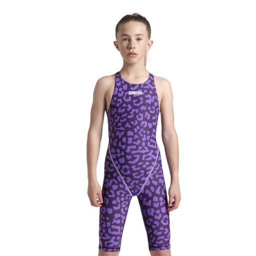Arena Powerskin ST Next JR Leopard Open Back