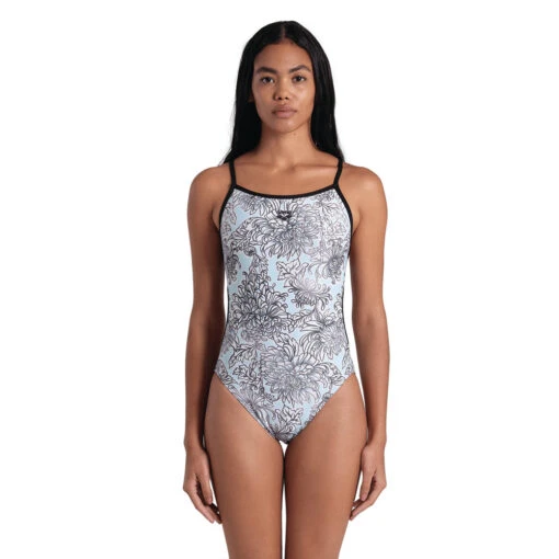 ARENA LYDIA JACOBY FIT FOR FRANCE COLLECTION LACE BACK - WHITE FLORAL