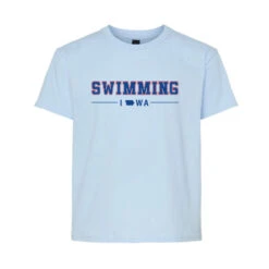 Gildan Youth Light Blue Swimming Tee 2024 -Speedo Shop 64000B blue IA