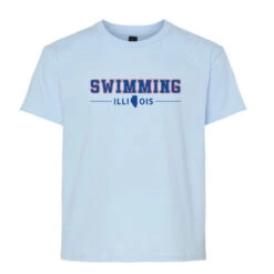 Gildan Youth Light Blue Swimming Tee 2024 -Speedo Shop 64000B blue IL