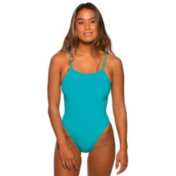 Jolyn Jackson Solid Onesie -Speedo Shop JACKSON4 HAWAII BLUE FRONT