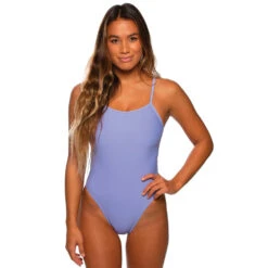 Jolyn Jackson Solid Onesie -Speedo Shop JACKSON4 LAVENDER FRONT
