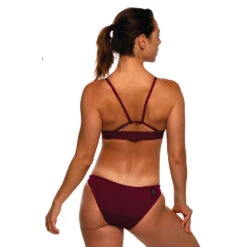 Jolyn Solid Midl Bikini Bottom -Speedo Shop MIDL CABERNET 2