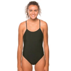 Jolyn Perry Solid Onesie -Speedo Shop PERRY BLACK 1