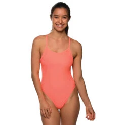 Jolyn Perry Solid Onesie -Speedo Shop PERRY PAPAYA 1
