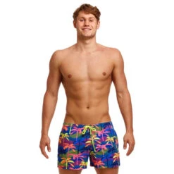 Funky Trunk Men's Shorty Shorts -Speedo Shop PalmALot1