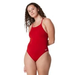 Speedo Solid Endurance Strappy Back -Speedo Shop Solidstrappyback red