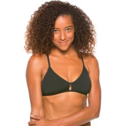 Jolyn Solid Vent Bikini Top -Speedo Shop VENT BLACK 1
