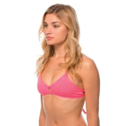 Jolyn Solid Vent Bikini Top -Speedo Shop VENT HOT PINK 1