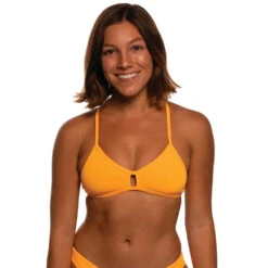 Jolyn Solid Vent Bikini Top -Speedo Shop VENT MANGO 1
