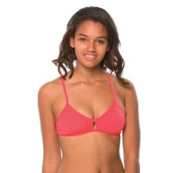 Jolyn Solid Vent Bikini Top -Speedo Shop VENT STRAWBERRY 1