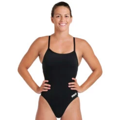 Arena MaxlifeECO Solid Challenge Back -Speedo Shop arena womens solid challenge back 004766 550blackwhite 1 896600ab 92c1 44f2 a1c5 657ca461641d