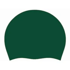 Elsmore Solid Silicone Cap -Speedo Shop elsmore solid silicone cap els silicone dark green 1