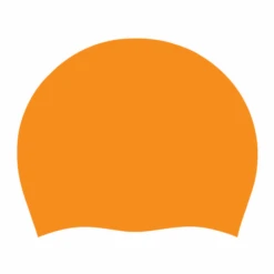Elsmore Solid Silicone Cap -Speedo Shop elsmore solid silicone cap els silicone orange 1