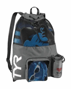 TYR Big Mesh Mummy Backpack -Speedo Shop mummy bag 3 lbmmb3 019grey 1 74a79d52 5cd0 4562 8b66 2bc24efe4c35