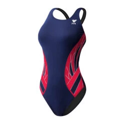 TYR Women's Phoenix Splice Maxfit -Speedo Shop pheonix maxback mpx7 navyred 1 26d9714b 77b2 46ed 8310 30179b156e3f