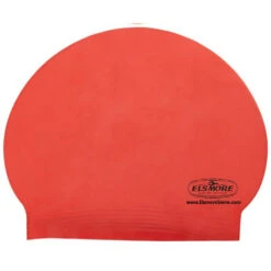 Elsmore Solid Latex Cap -Speedo Shop red els