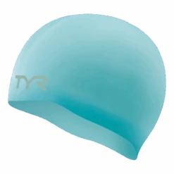 TYR Wrinkle Free Silicone Swim Cap -Speedo Shop silicon cap no wrnkl lcs 450light blue 1