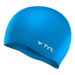 TYR Wrinkle Free Silicone Swim Cap -Speedo Shop silicon cap no wrnkl lcs blue 1