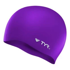 TYR Wrinkle Free Silicone Swim Cap -Speedo Shop silicon cap no wrnkl lcs purple 1