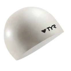 TYR Wrinkle Free Silicone Swim Cap -Speedo Shop silicon cap no wrnkl lcs white 1