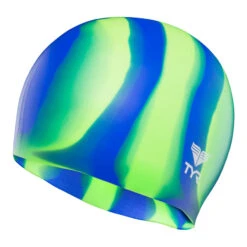 TYR Multi Silicone Swim Cap -Speedo Shop silicone multi color lcsm green 1 f8bd1360 b28d 479d 84fa 2a0b65916db1