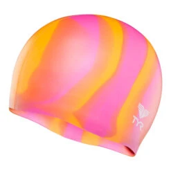 TYR Multi Silicone Swim Cap -Speedo Shop silicone multi color lcsm orangepink 1 021a112b 5830 4dac 8243 20e45f20f3ab