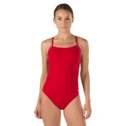 Speedo Endurance+ Thin Strap Training Suit -Speedo Shop skimpy thn strap 8191442 601red 1 60b47493 5361 43a3 8521 2d6ce200e4e6