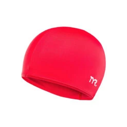 TYR Lycra® Fiber Swim Cap -Speedo Shop solid lycra caps lcy 610red 1