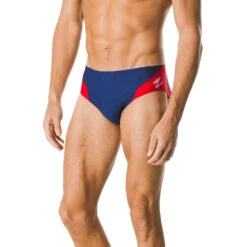 Speedo Spark Splice Brief -Speedo Shop spark splice brief 7705915 navy red 1 69834246 69f2 49fd 9b86 b17716a5f2bf
