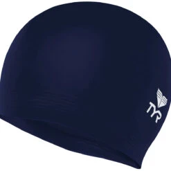 TYR Latex Adult Swim Cap -Speedo Shop tyr latex swim cap lcl navy 1 3d3176ee 7ff0 4441 a34f 26aab5032399