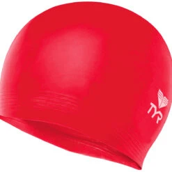 TYR Latex Adult Swim Cap -Speedo Shop tyr latex swim cap lcl red 1 fa17f917 7e6b 4858 b4ad 008d408032b1